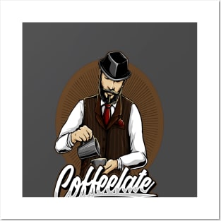 CoffeeLate Delicious Taste T-Shirt Posters and Art